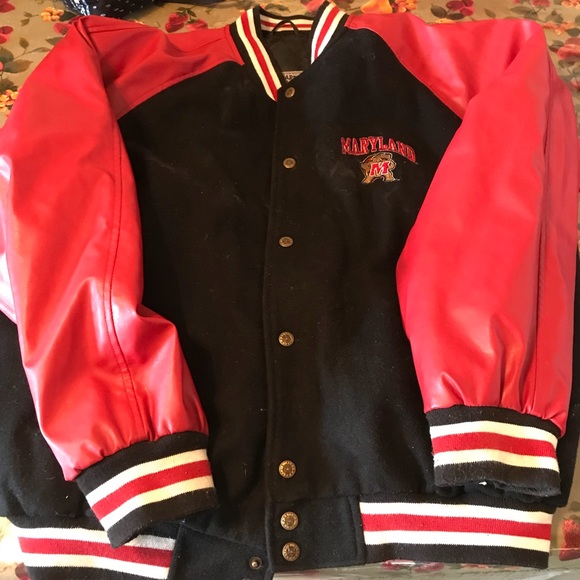 Men’s Maryland coat leather an cloth great shape - Picture 1 of 6